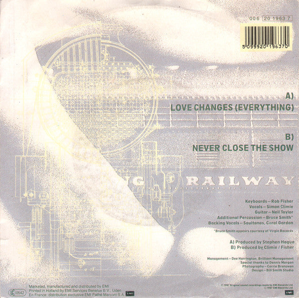 Climie Fisher : Love Changes (Everything) (7",45 RPM,Single,Stereo)