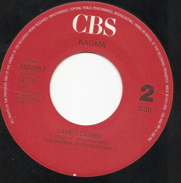 Kaoma : Dançando Lambada (7",45 RPM,Single)