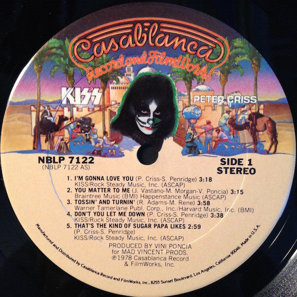 Kiss, Peter Criss : Peter Criss (LP,Album)