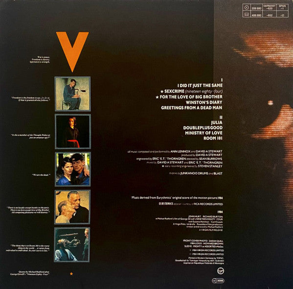 Eurythmics : 1984 (For The Love Of Big Brother) (LP,Album)