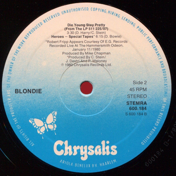 Blondie : Atomic (12",45 RPM)