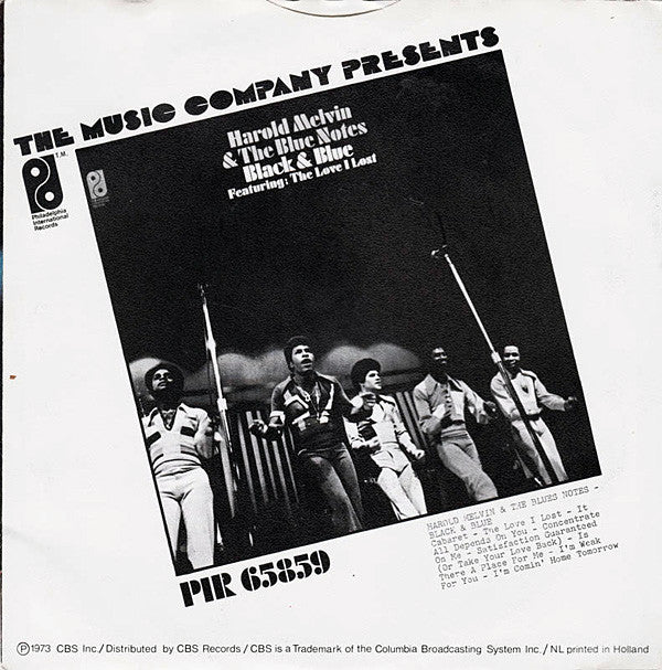 Harold Melvin And The Blue Notes : The Love I Lost (Part 1 & 2) (7",45 RPM,Single)
