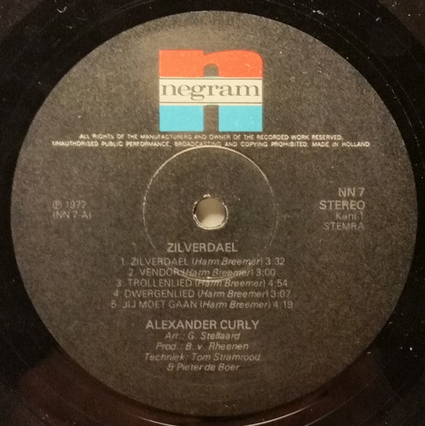 Alexander Curly : Zilverdael (LP,Album)