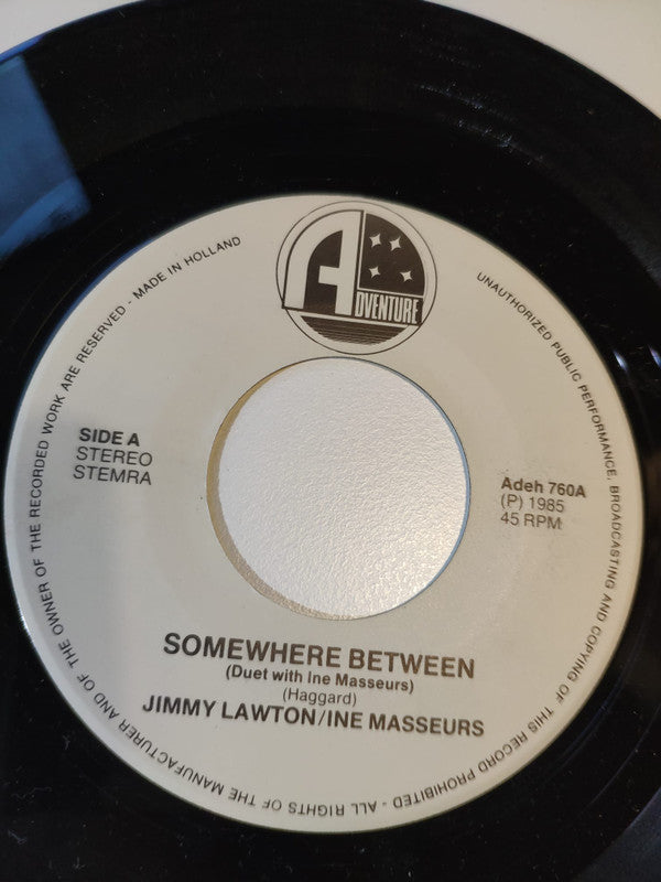 Jimmy Lawton Duet With Ine Masseurs : Somewhere Between (7",45 RPM,Single)