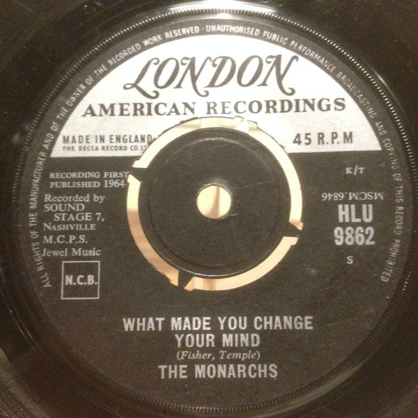 Monarchs, The : Look Homeward Angel (7",45 RPM,Single,Mono)