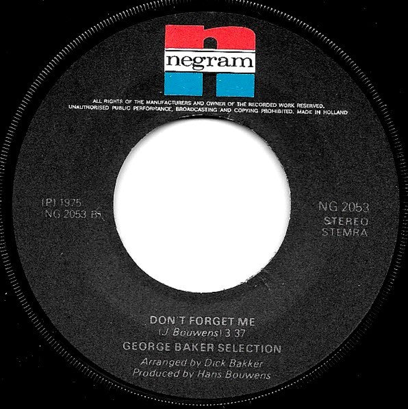 George Baker Selection : Morning Sky (7",45 RPM,Single,Stereo)