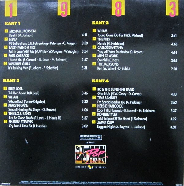 Various : 25 Jaar Popmuziek - 1983 (LP,Compilation,Stereo)