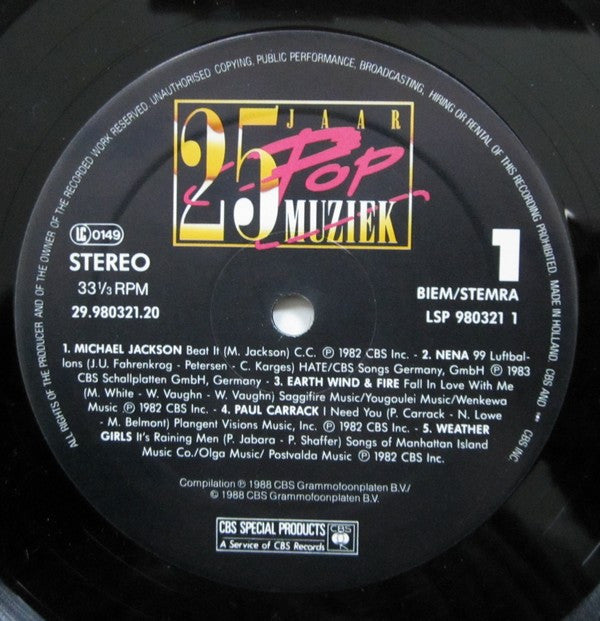 Various : 25 Jaar Popmuziek - 1983 (LP,Compilation,Stereo)