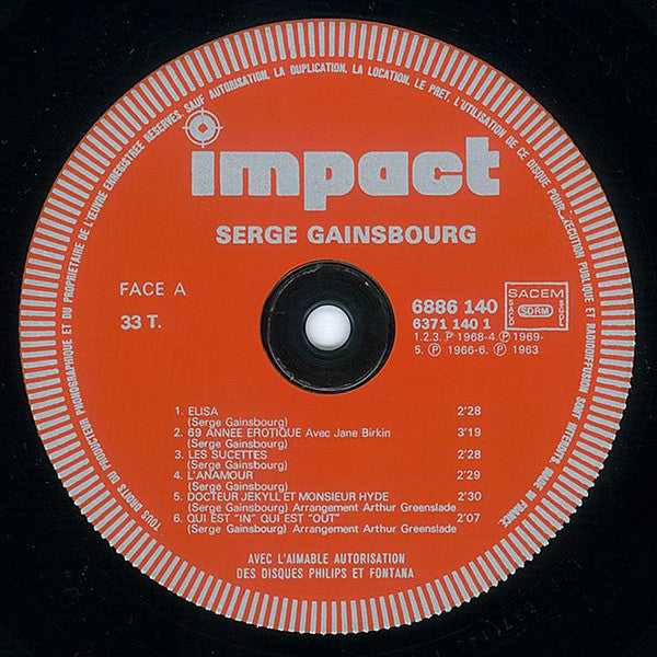 Serge Gainsbourg : Serge Gainsbourg (LP,Compilation,Reissue,Stereo)