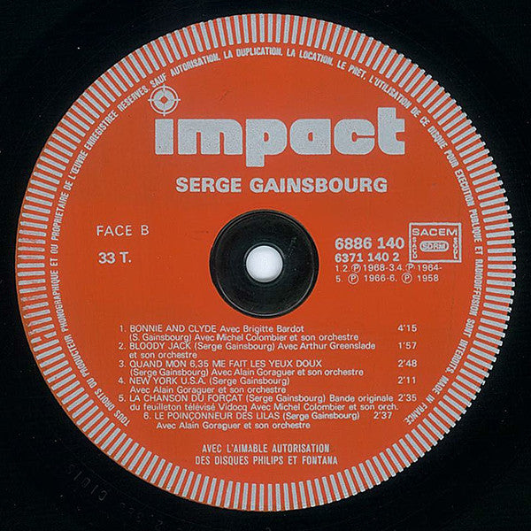 Serge Gainsbourg : Serge Gainsbourg (LP,Compilation,Reissue,Stereo)