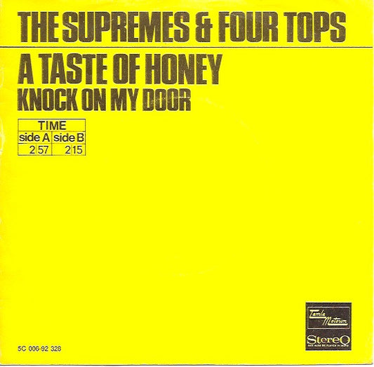 Supremes, The & Four Tops : A Taste Of Honey  (7",Single,45 RPM,Stereo)