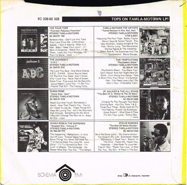 Supremes, The & Four Tops : A Taste Of Honey  (7",Single,45 RPM,Stereo)