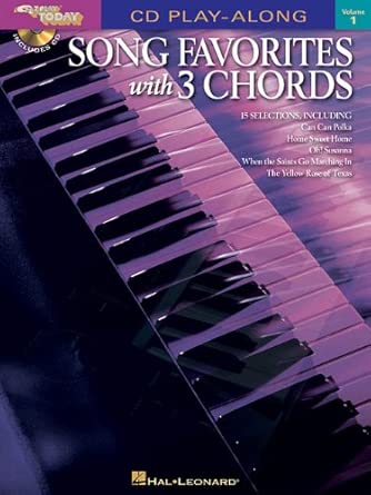 Song Favorites with 3 Chords: E-Z Play Today CD Play-Along Volume 1 cover image