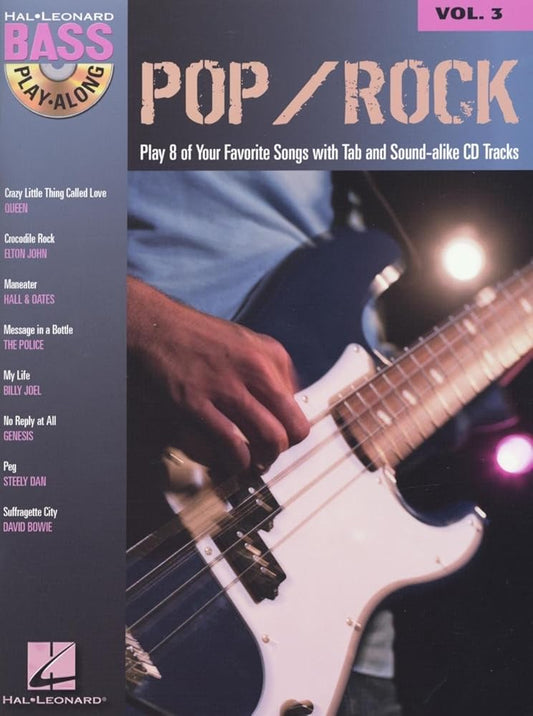 Pop/Rock: Bass Play-Along Volume 3 cover image