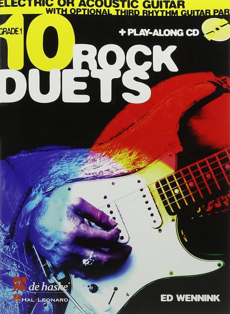 Ed wennink : 10 rock duets - guitare - recueil + cd cover image
