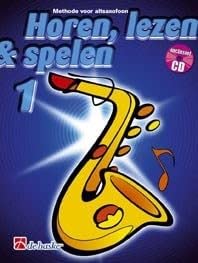 Horen lezen & spelen 1 altsaxofoon saxophone +cd cover image