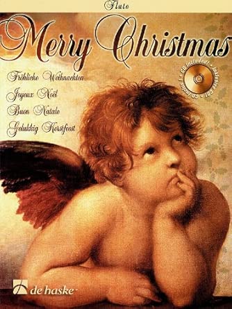 Merry christmas (flute) flute traversiere +cd cover image