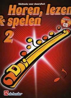 Horen lezen & spelen 2 dwarsfluit flute traversiere +cd: Vol. 2 cover image