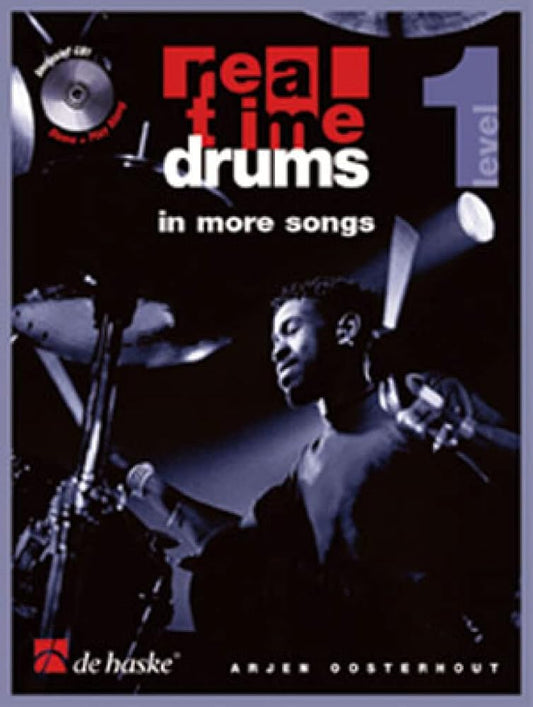 Real time drums in more songs (nl) batterie +cd - version hollandaise cover image