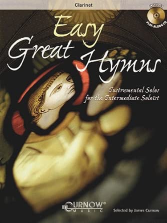 Easy great hymns clarinette +cd cover image