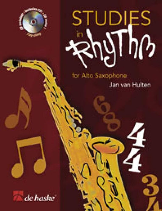 Studies in rhythm saxophone +cd cover image