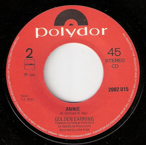 Golden Earring : No For An Answer (7",45 RPM,Stereo)