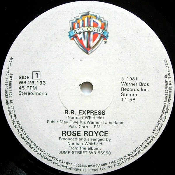 Rose Royce : R.R. Express (12",45 RPM,Maxi-Single)