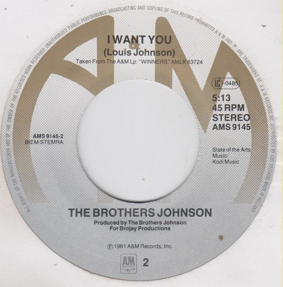 Brothers Johnson : The Real Thing (7",45 RPM,Single,Stereo)