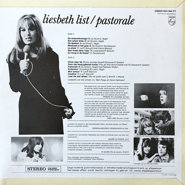 Liesbeth List : Pastorale (LP,Album)
