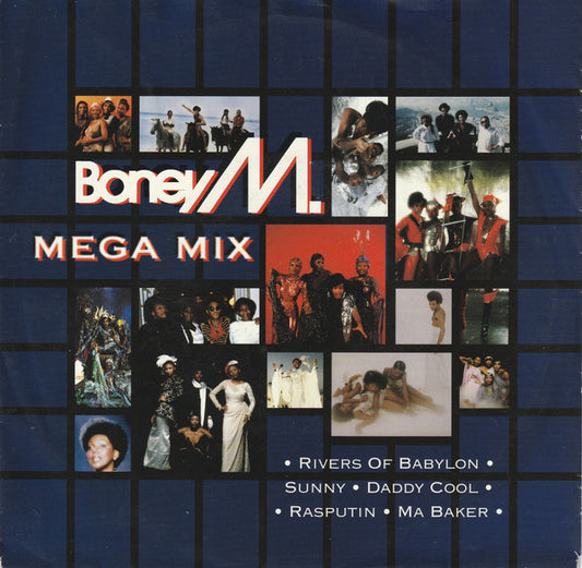 Boney M. : Mega Mix (7",45 RPM,Single,Stereo)