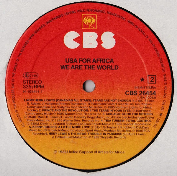 USA For Africa : We Are The World (LP,Album)