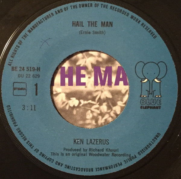 Ken Lazarus : Hail The Man / Where Do I Go (7",45 RPM,Single)