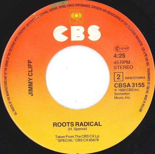 Jimmy Cliff : Treat The Youths Right (7",45 RPM,Single)