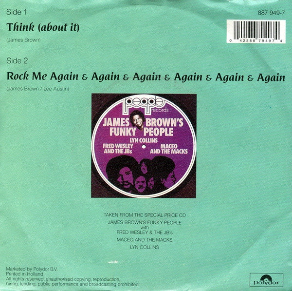 Lyn Collins : Think (About It) (7",45 RPM,Single,Stereo)