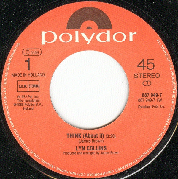 Lyn Collins : Think (About It) (7",45 RPM,Single,Stereo)