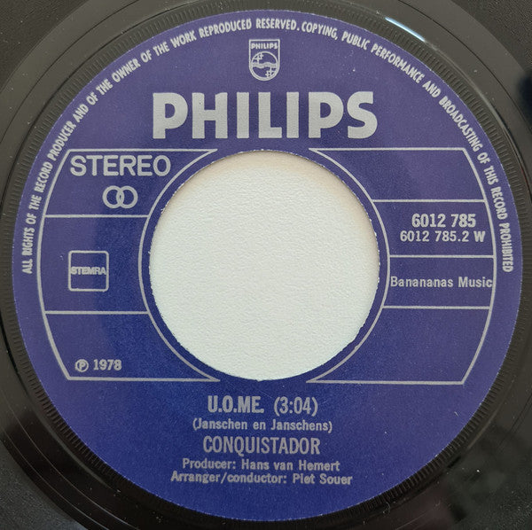 Conquistador : Argentina (7",45 RPM,Single,Stereo)