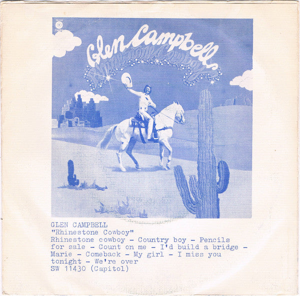 Glen Campbell : Rhinestone Cowboy (7",45 RPM,Single,Stereo)