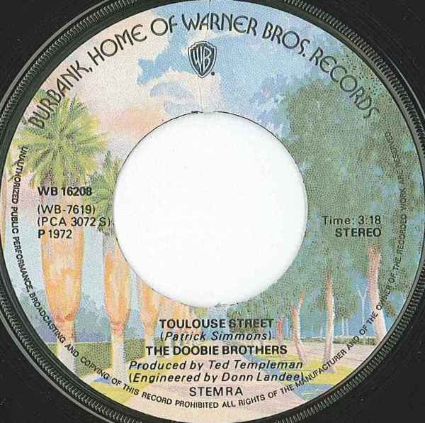 Doobie Brothers, The : Listen To The Music (7",45 RPM,Single,Reissue,Stereo)