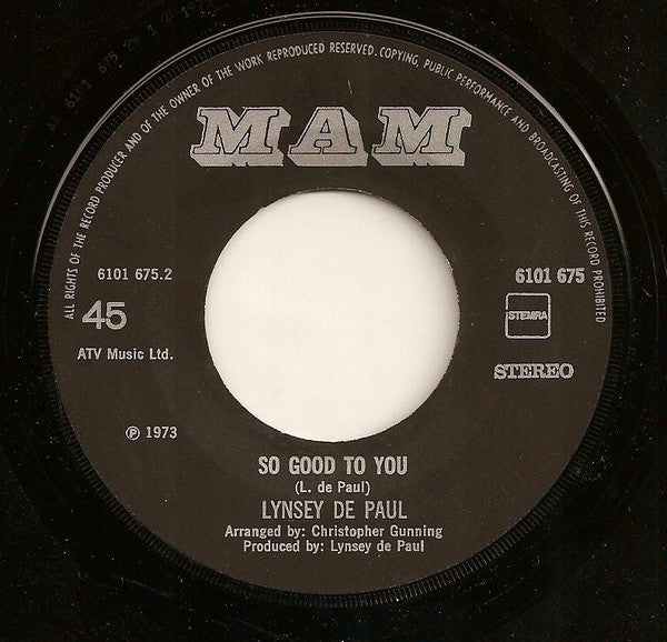 Lynsey De Paul : Won't Somebody Dance With Me (7",45 RPM,Single)