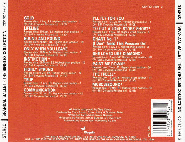 Spandau Ballet : The Singles Collection (Compilation,Reissue)