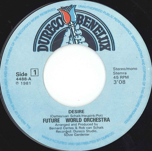 Future World Orchestra : Desire (7",Single,45 RPM)