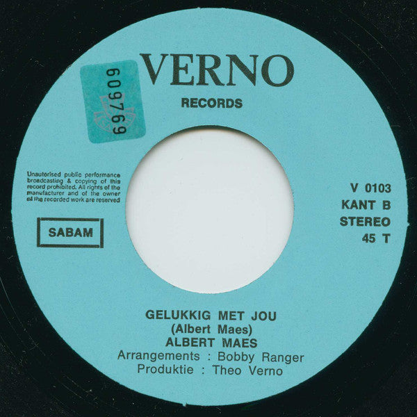 Albert Maes : Nie Te Rap (7",45 RPM,Single)