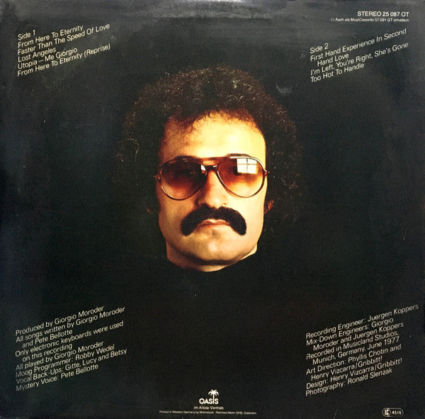 Giorgio Moroder : From Here To Eternity (LP,Album)