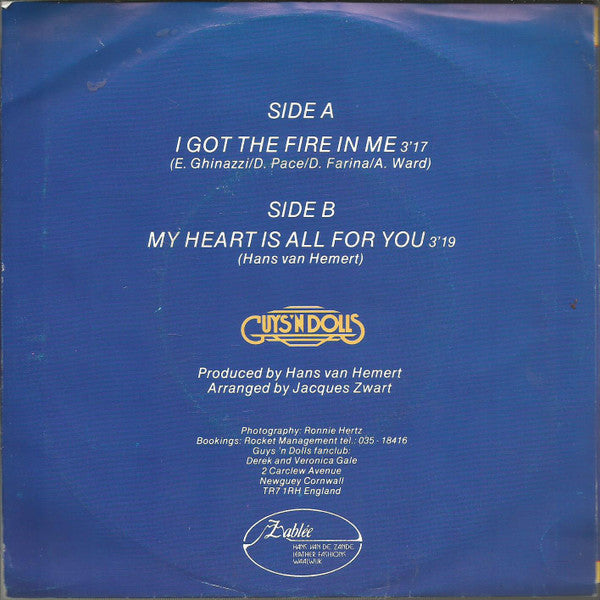 Guys 'n Dolls : I Got The Fire In Me (7",Single)