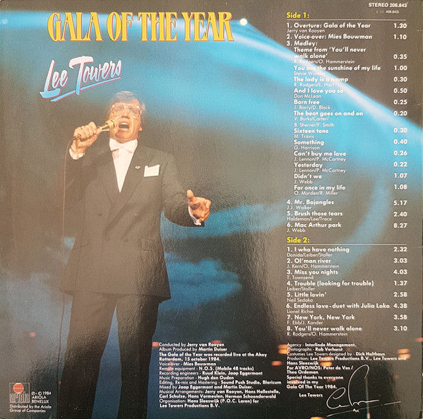 Lee Towers : Gala Of The Year (LP,Album,Stereo)