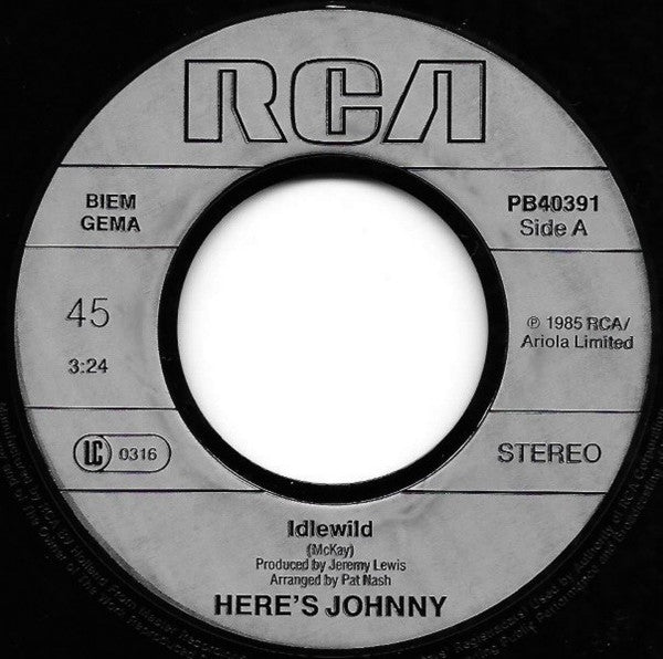 Here's Johnny : Idlewild (7",45 RPM)