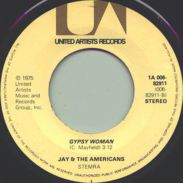 Jay & The Americans : Cara Mia (7",45 RPM,Single,Stereo)