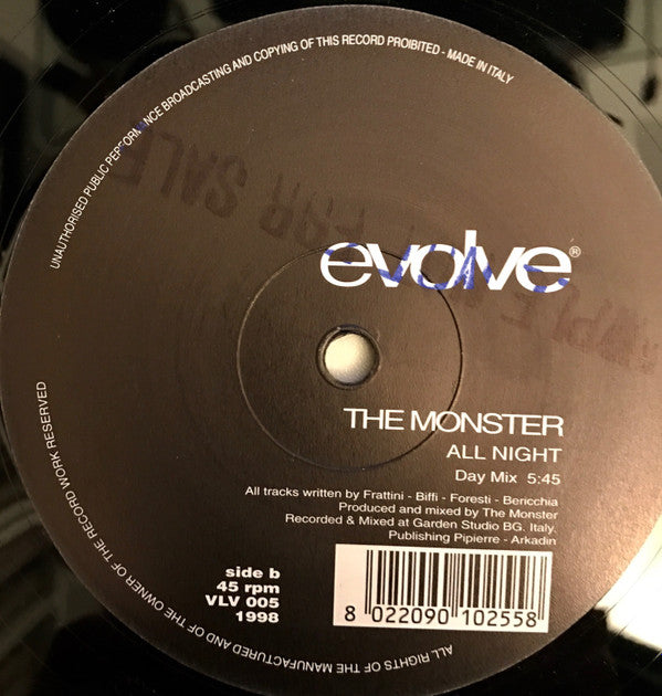 Monster, The : All Night (12",45 RPM)