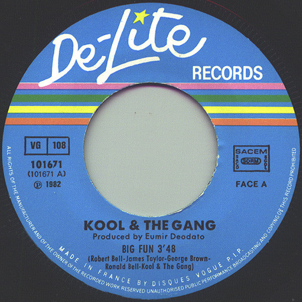 Kool & The Gang : Big Fun / Good Time Tonight (7",45 RPM,Single)