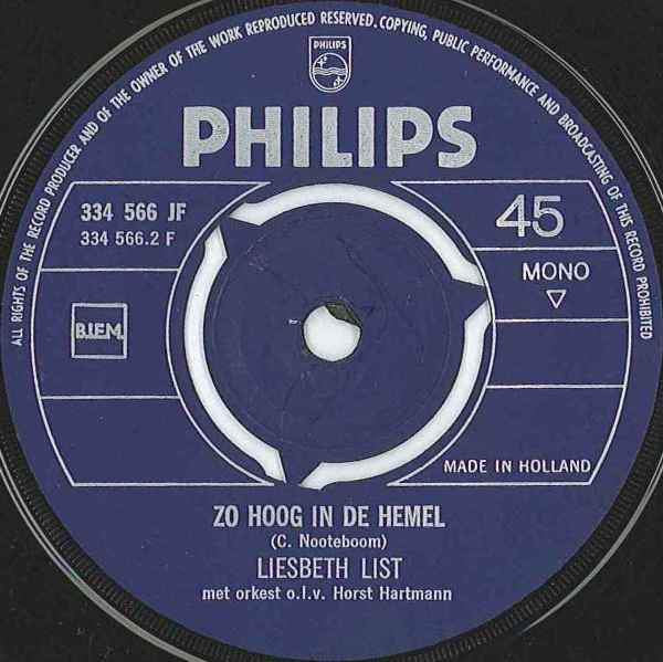 Liesbeth List Met Ramses Shaffy : Pastorale (7",45 RPM,Single,Mono)